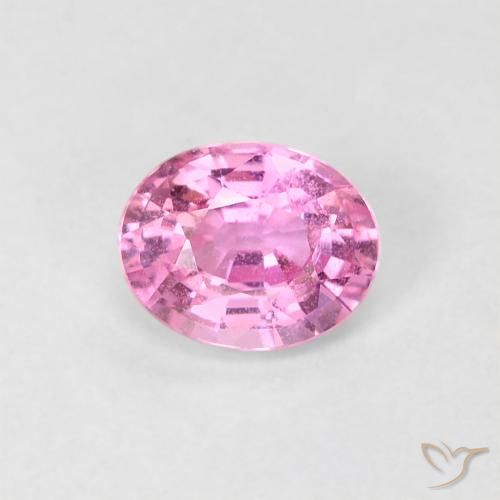 0.54ct Naturel Rose intense Saphir, ovale, VS