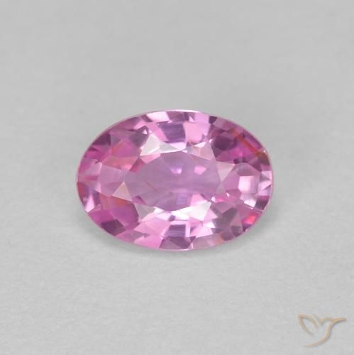 0.48ct Naturel Rose intense Saphir, ovale, VS