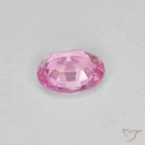 Saphir Rose pourpre royal naturelle ovale, 0.38 ct, VS
