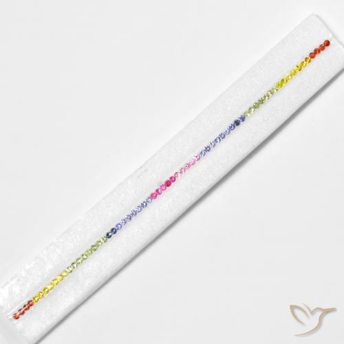 5.06ctw Naturel Multicolore Saphir, Tour, VS