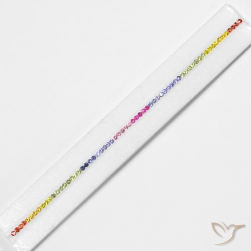 5.43ctw Naturel Multicolore Saphir, Tour, VS
