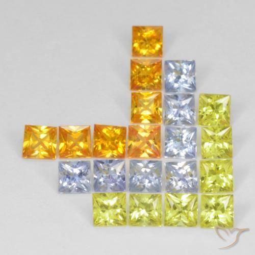 Shop natural 3.62ct Multicolore Saphir gems, Carré, from Tanzanie at GemSelect. In stock, global shipping!