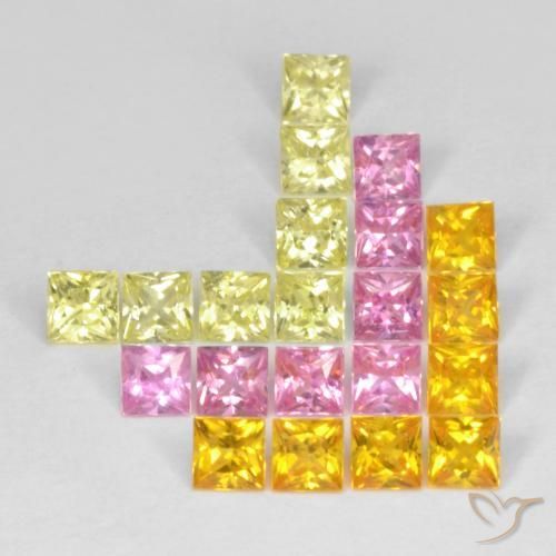 Shop natural 3.39ct Multicolore Saphir gems, Carré, from Tanzanie at GemSelect. In stock, global shipping!
