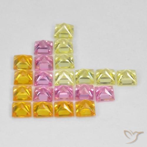 Shop natural 3.39ct Multicolore Saphir gems, Carré, from Tanzanie at GemSelect. In stock, global shipping!