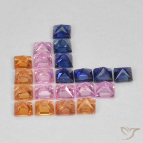Shop natural 1.49ct Multicolore Saphir gems, Carré, from Tanzanie at GemSelect. In stock, global shipping!