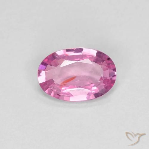 0.44ct Naturel Rose intense Saphir, ovale, VS