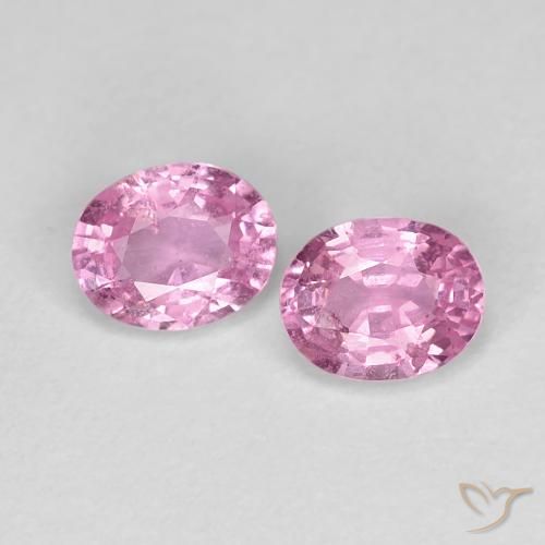 0.91ctw Naturel Rose très clair Saphir, ovale, VS-SI