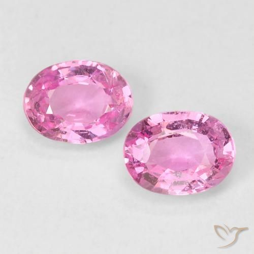 0.80ctw Naturel Rose pourpre royal très clair Saphir, ovale, VS-SI, Photo A