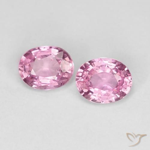 0.88ctw Naturel Rose très clair Saphir, ovale, VS-SI, Photo A