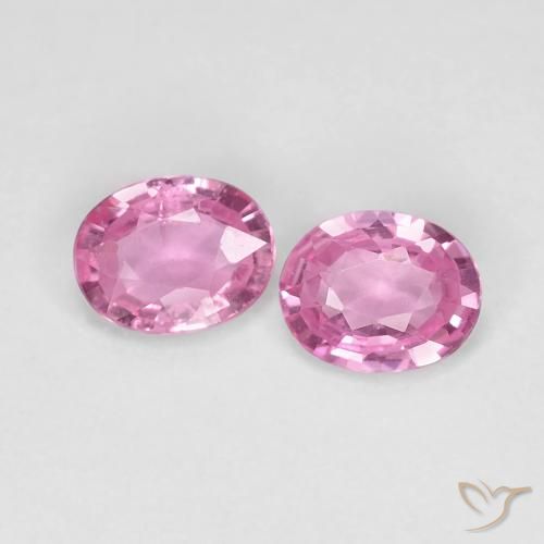 0.71ctw Naturel Rose très clair Saphir, ovale, VS-SI