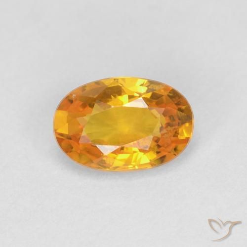0.66ct Naturel Or Saphir, ovale, VVS-VS