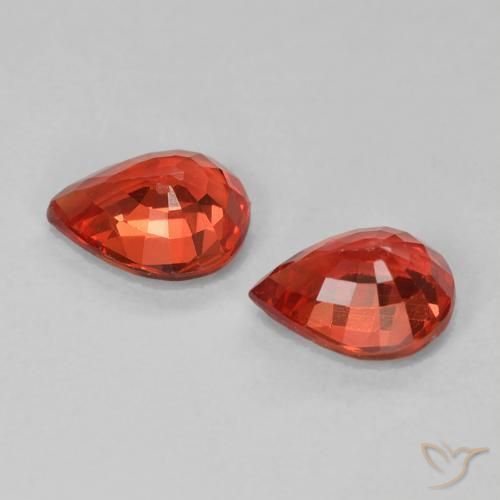 Shop natural 0.91ct Rouge vif Saphir gems, En forme de poire, from Tanzanie at GemSelect. In stock, global shipping!