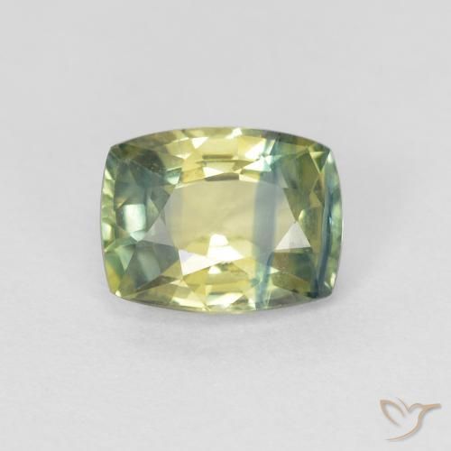 0.87ct Naturel Multicolore Saphir, Coussin, VVS