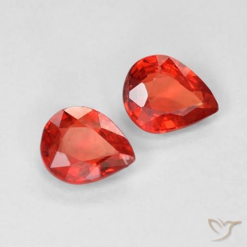 Shop natural 0.83ct Rouge vif Saphir gems, En forme de poire, from Tanzanie at GemSelect. In stock, global shipping!
