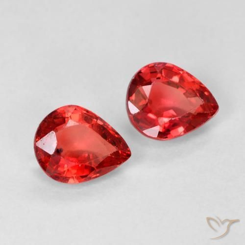 Shop natural 0.95ct Rouge moyen Saphir gems, En forme de poire, from Tanzanie at GemSelect. In stock, global shipping!