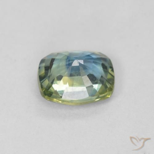 Saphir Sarcelle naturelle Coussin, 0.82 ct, VVS