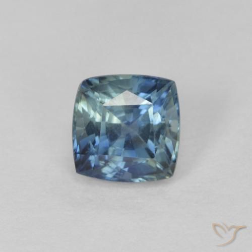 0.83ct Naturel Sarcelle Saphir, Coussin, VVS