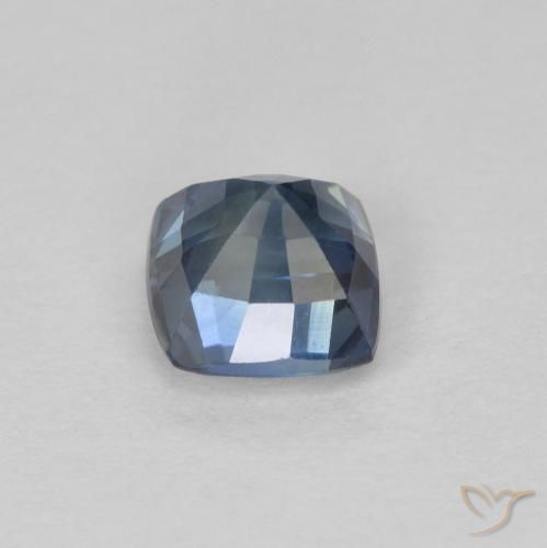 Saphir Sarcelle naturelle Coussin, 0.83 ct, VVS