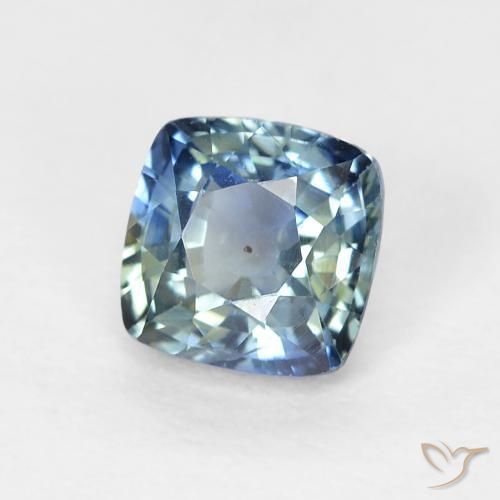 Saphir Bleu marine naturelle Coussin, 0.70 ct, VS