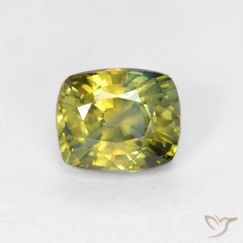 0.85ct Naturel Multicolore Saphir, Coussin, VVS-VS
