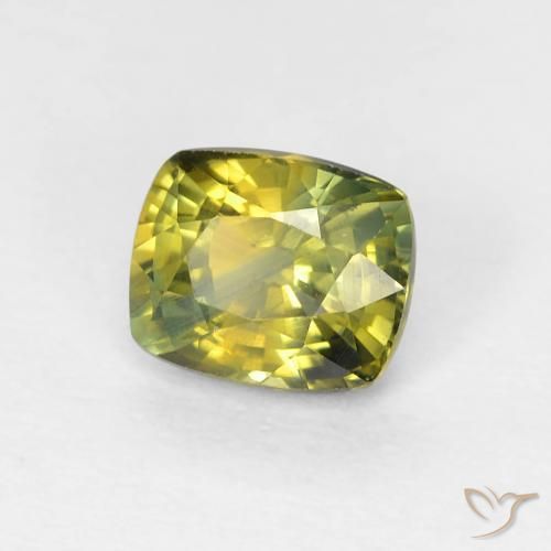 Saphir Multicolore naturelle Coussin, 0.85 ct, VVS-VS