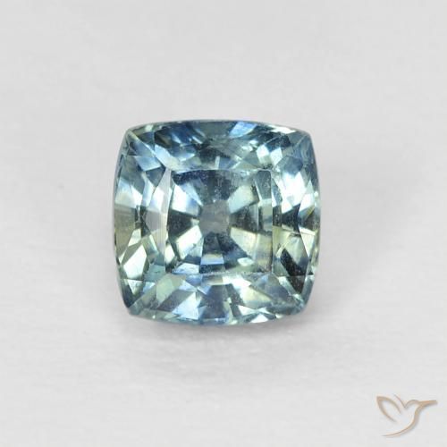 0.69ct Naturel Sarcelle Saphir, Coussin, VS