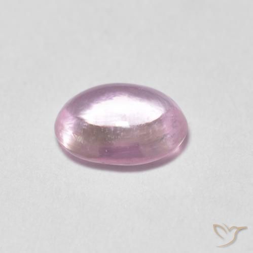Saphir Ton rose très clair naturelle ovale, 0.51 ct, Transparent