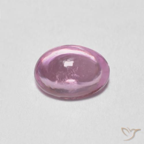 Saphir Rose très clair naturelle ovale, 0.49 ct, Transparent