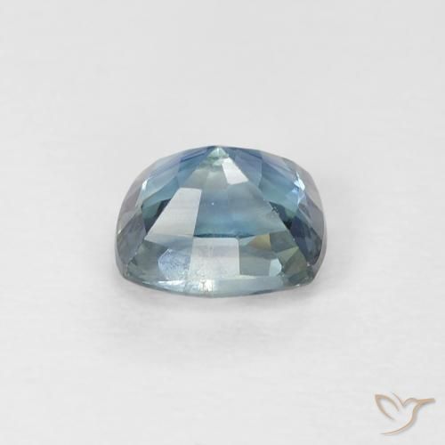 Saphir Sarcelle naturelle Coussin, 0.66 ct, VVS-VS