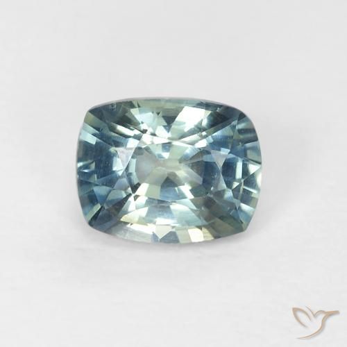 0.74ct Naturel Sarcelle Saphir, Coussin, VVS-VS