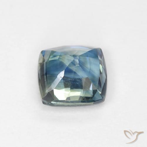 Saphir Multicolore naturelle Coussin, 0.80 ct, VS
