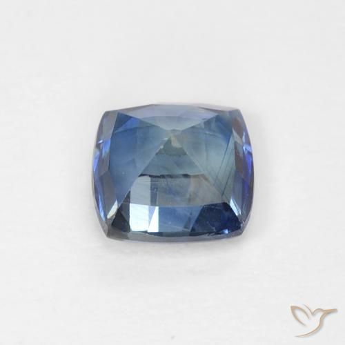 Saphir Sarcelle naturelle Coussin, 0.89 ct, VS