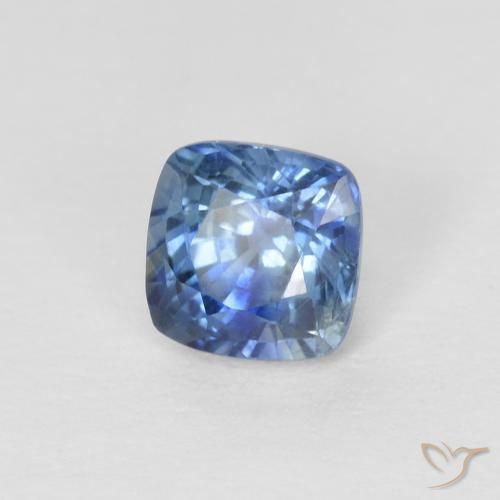 Saphir Bleu marine naturelle Coussin, 0.63 ct, VS