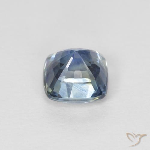 Saphir Bleu marine naturelle Coussin, 0.63 ct, VS