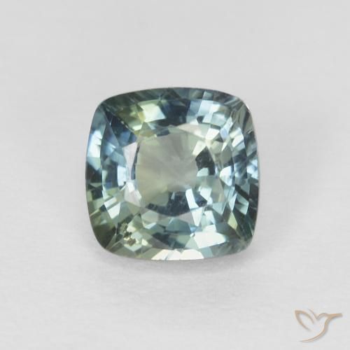 0.80ct Naturel Sarcelle Saphir, Coussin, VS, Photo A