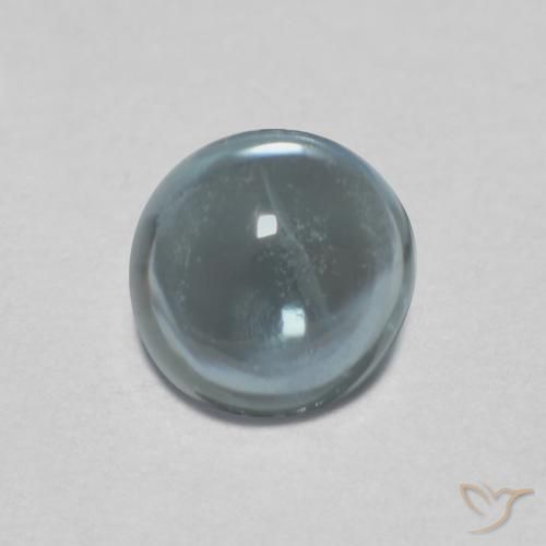 0.51ct Naturel Vert bleu grisâtre Saphir, Tour, Transparent