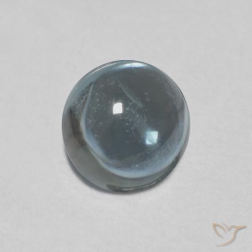 Saphir Vert bleu grisâtre naturelle Tour, 0.51 ct, Transparent