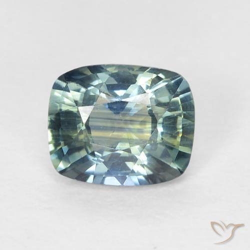 0.78ct Naturel Multicolore Saphir, Coussin, VVS-VS