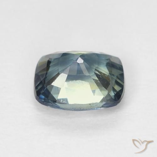 Saphir Multicolore naturelle Coussin, 0.78 ct, VVS-VS