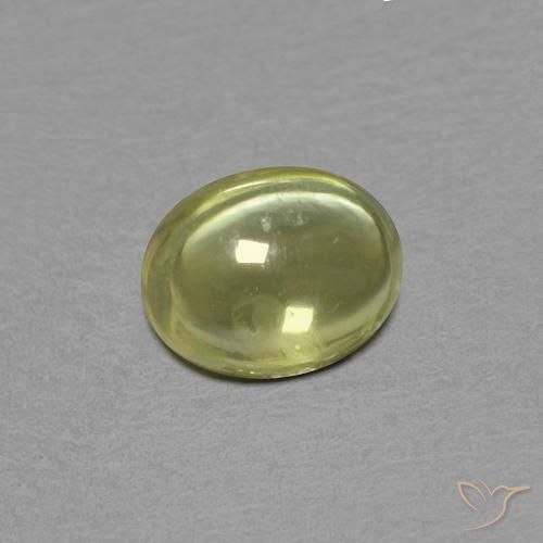 Saphir Jaune moyen naturelle ovale, 0.46 ct, Transparent
