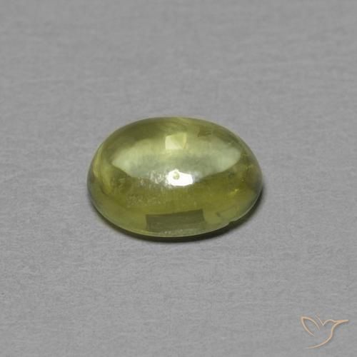 Saphir Jaune moyen naturelle ovale, 0.46 ct, Transparent