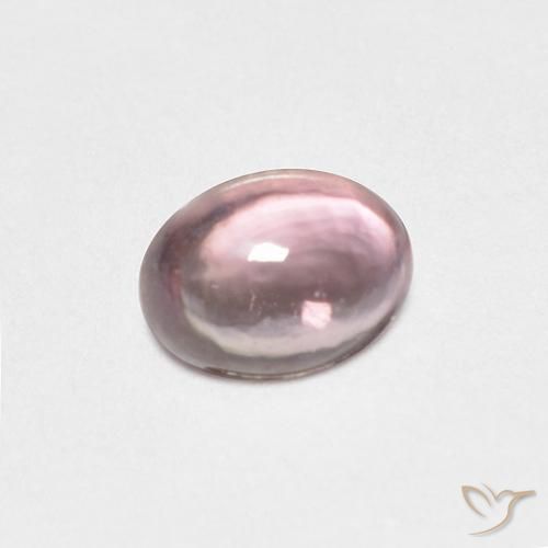 Saphir Violet clair naturelle ovale, 0.49 ct, Transparent