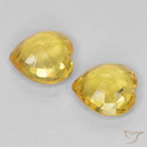 Shop natural 0.78ct Orange doré Saphir gems, Cœur, from Tanzanie at GemSelect. In stock, global shipping!