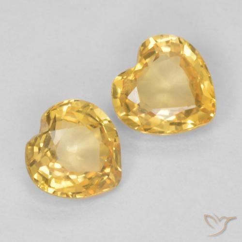 Shop natural 0.74ct Orange-or Saphir gems, Cœur, from Tanzanie at GemSelect. In stock, global shipping!