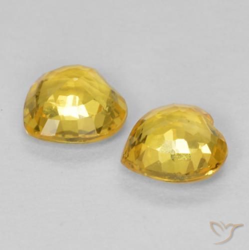 Shop natural 0.78ct Doré Saphir gems, Cœur, from Tanzanie at GemSelect. In stock, global shipping!