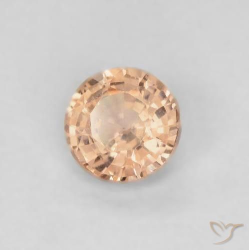 Saphir Orange clair naturelle Tour, 0.39 ct, VVS