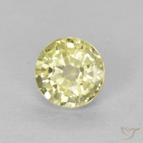 Saphir Medium Light-Yellow naturelle Tour, 0.49 ct, VVS