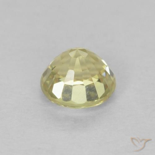 Saphir Medium Light-Yellow naturelle Tour, 0.49 ct, VVS