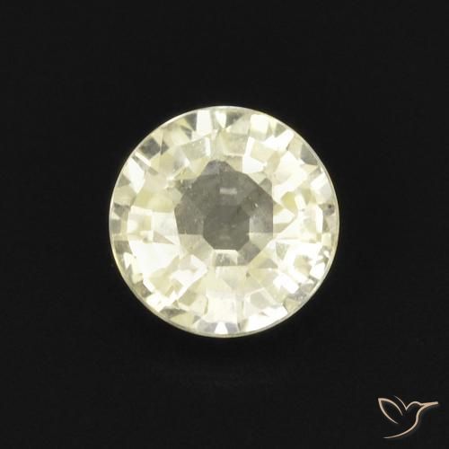 0.47ct Naturel Jaune pâle Saphir, Tour, VVS