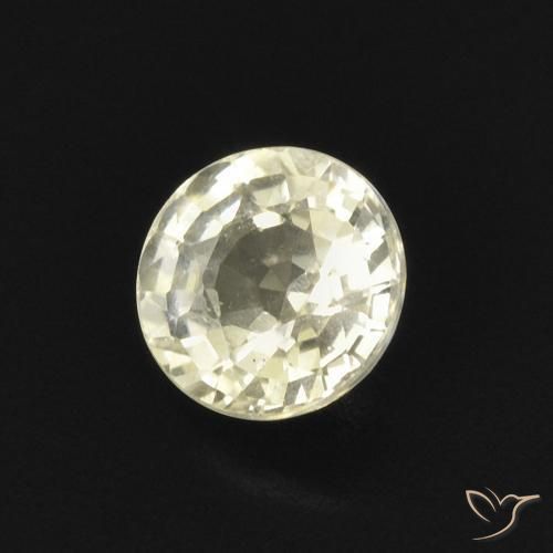 Saphir Jaune pâle naturelle Tour, 0.47 ct, VVS